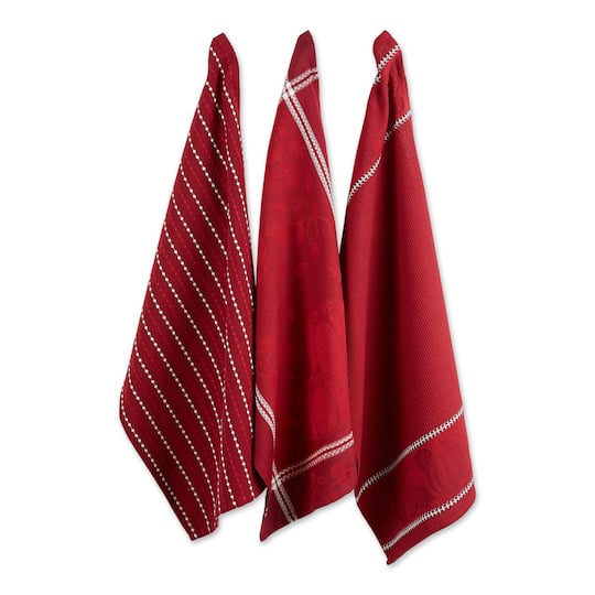DII&#xAE; Redwood Harvest Embellished Dish Towels, 3ct.